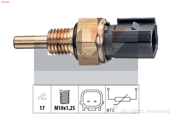 Senzor,temperatura lichid de racire 530 347 KW